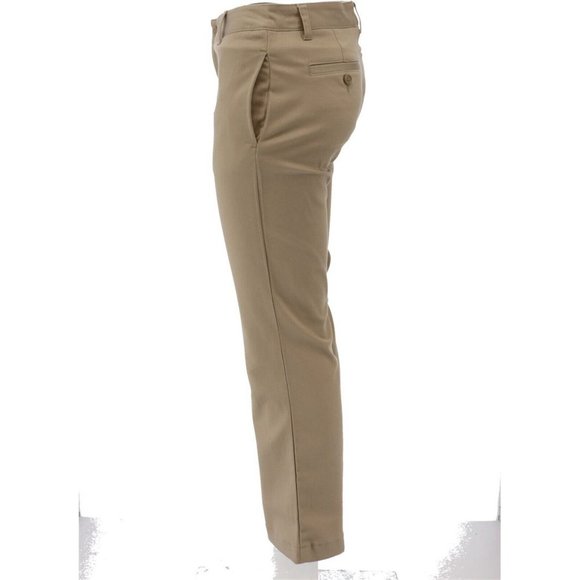 NWT LANDS' END PLAIN FRONT BOOT CUT STAIN RESISTANT CHINO PANTS KHAKI 1 & 13 - Picture 3 of 12